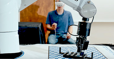 Testing XRGo in a robotics laboratory