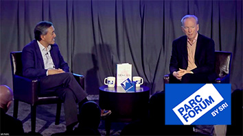 David Parekh (L) and Eric Schmidt (R)